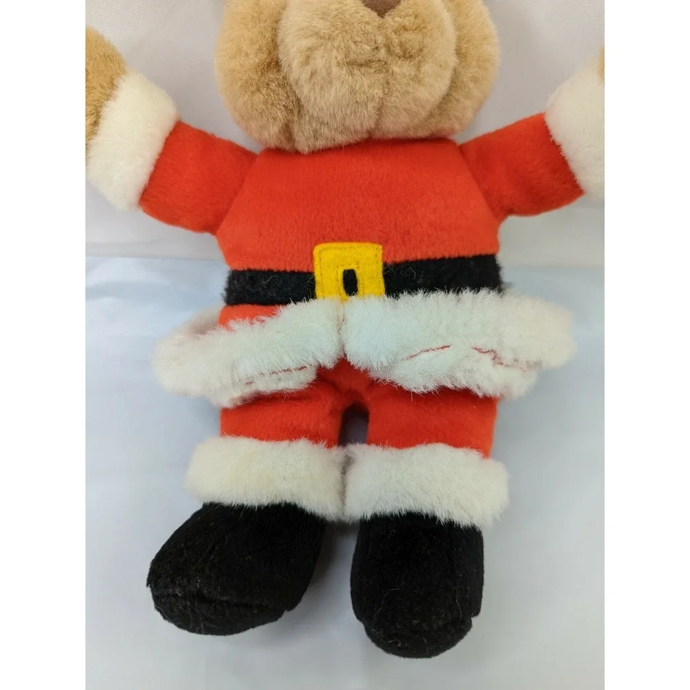 Gund Brown Bear Plush 9 Inch Santa Claus 1993 Stuffed Animal Toy